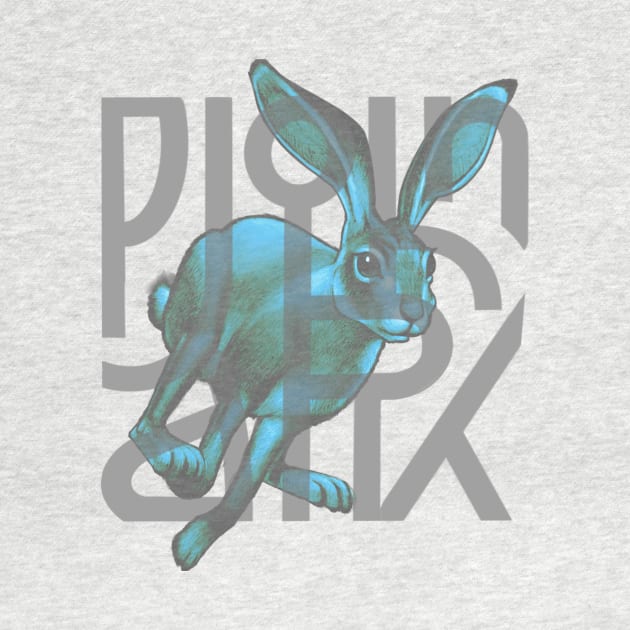 Rabbit (grey) by JohnParkArt